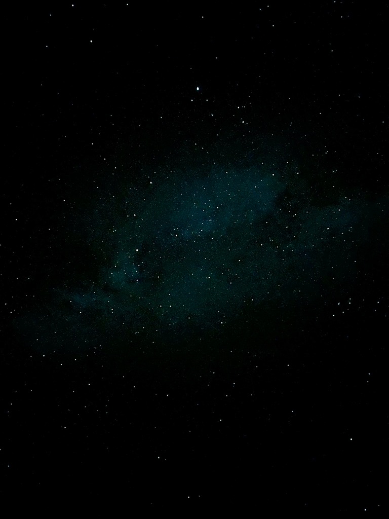 Starry night sky over Sequoia National Park